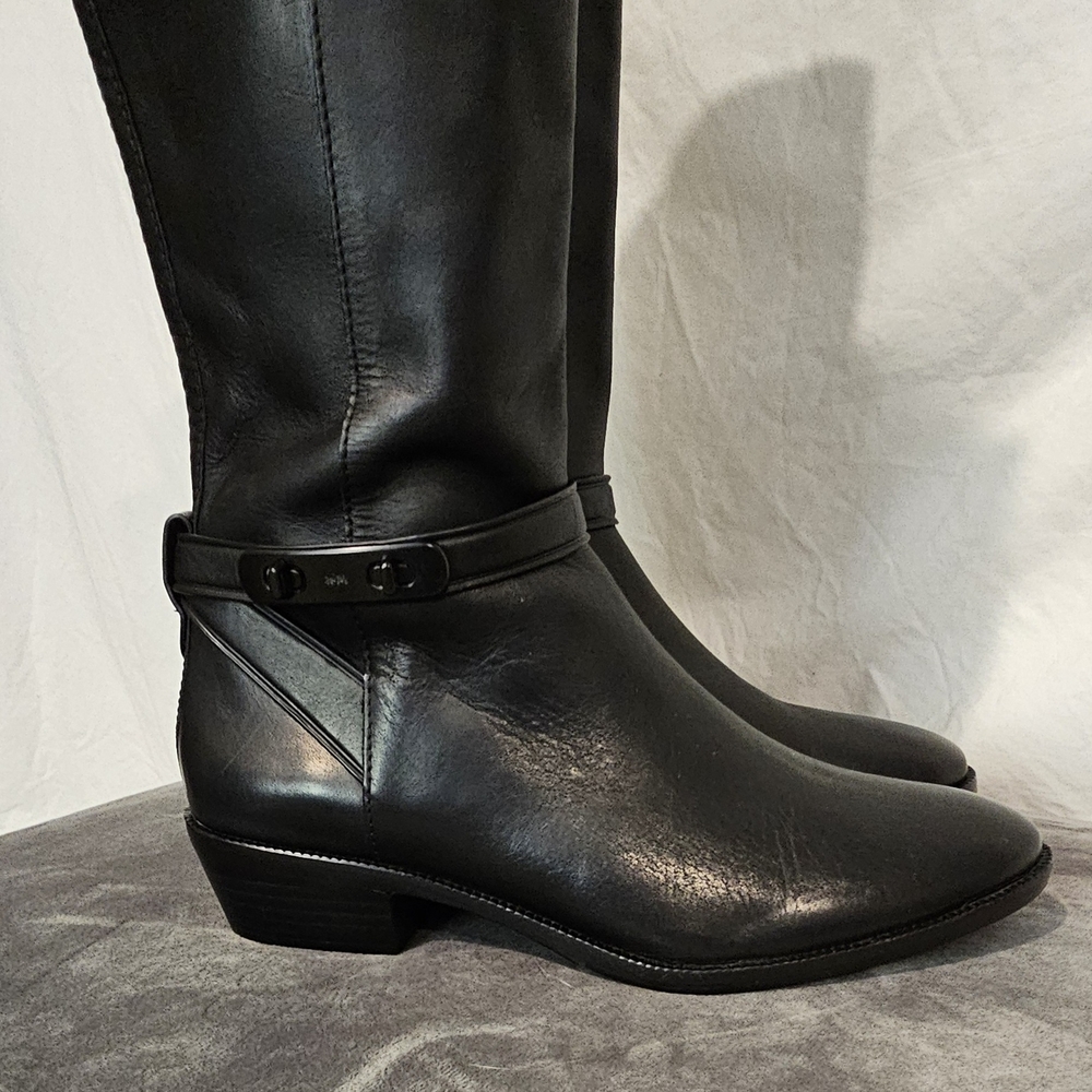 *NWOB* Coach Black Leather Boots (Never Worn) - Picture 5 of 16